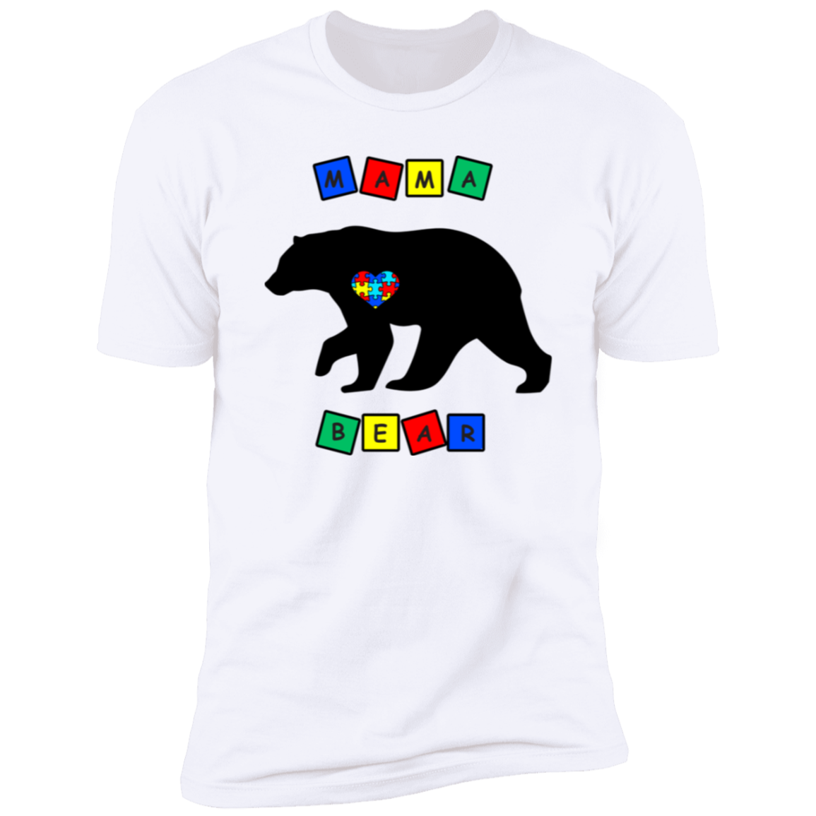 Mama Bear Autism Awareness - Premium Short Sleeve Tee